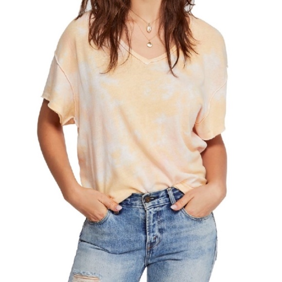 NWT Free people Tie dye Tshirt with open back - Picture 4 of 6